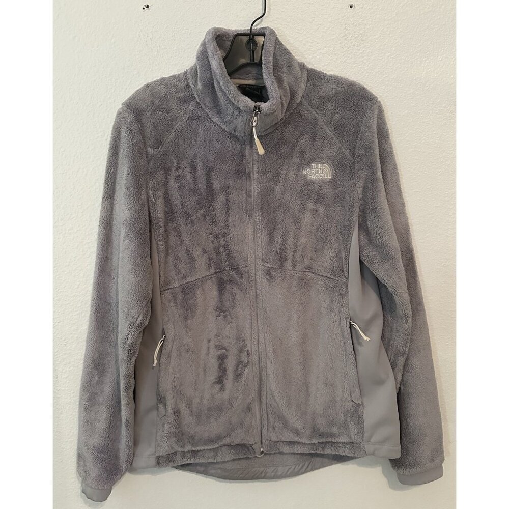 The North Face Women’s Size L Gray Soft Fleece Zip Up Jacket - Picture 8 of 16